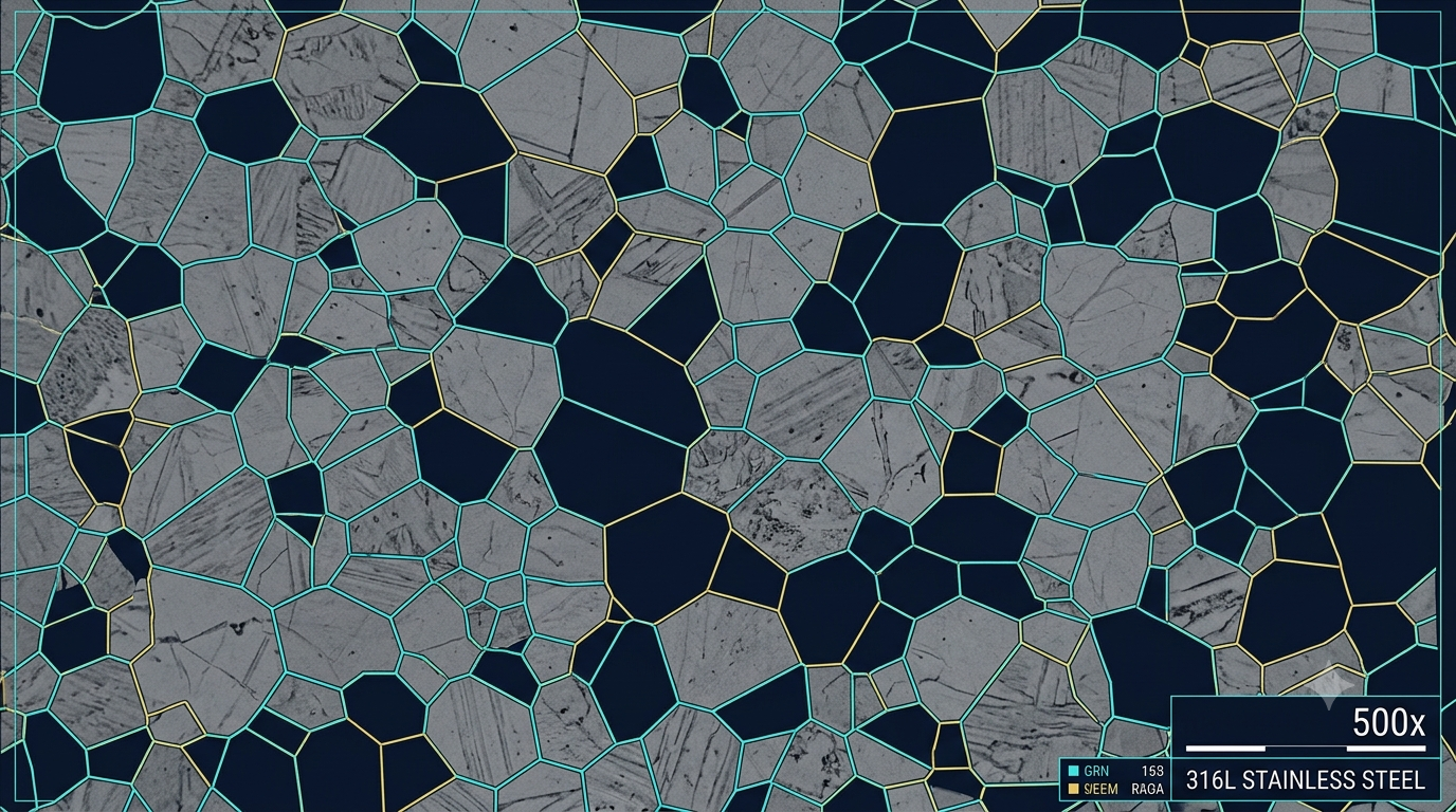 Grain Size Analysis of 316L Microstructure